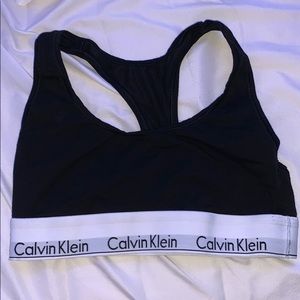 Black Calvin Klein bra